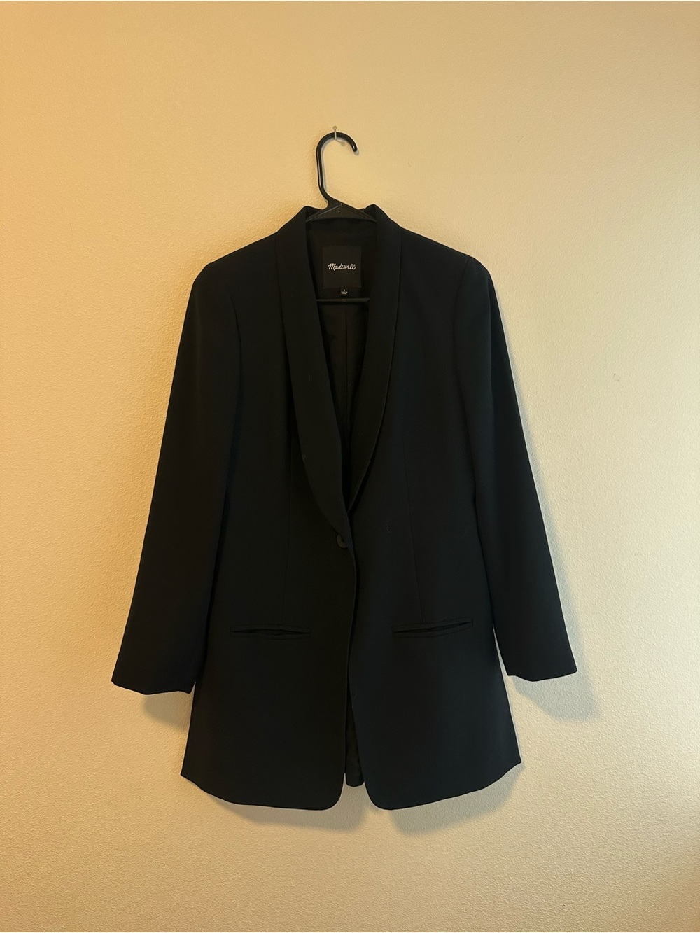 Madewell - Black Long Blazer Jacket - Tailored Look